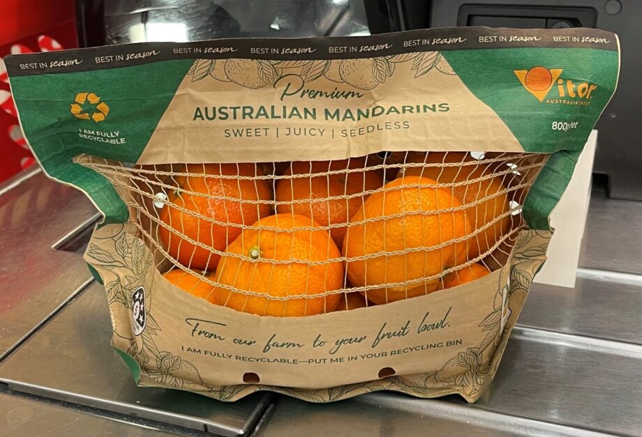 Recycled paper bag trialled for mandarins - Costa